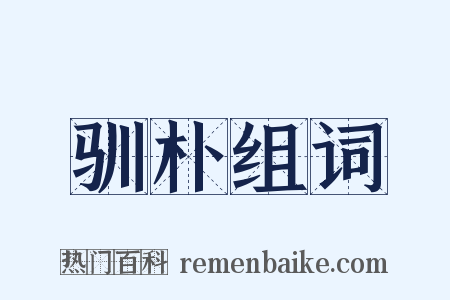 驯朴组词是什么意思的图片